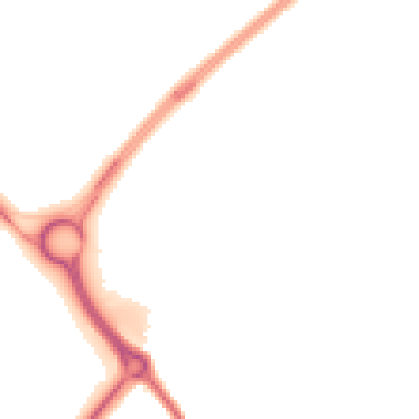 Night-time road noise heatmap for LU5 6JG
