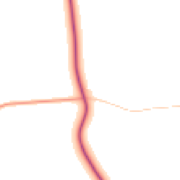 Daytime road noise heatmap for LU5 6JL