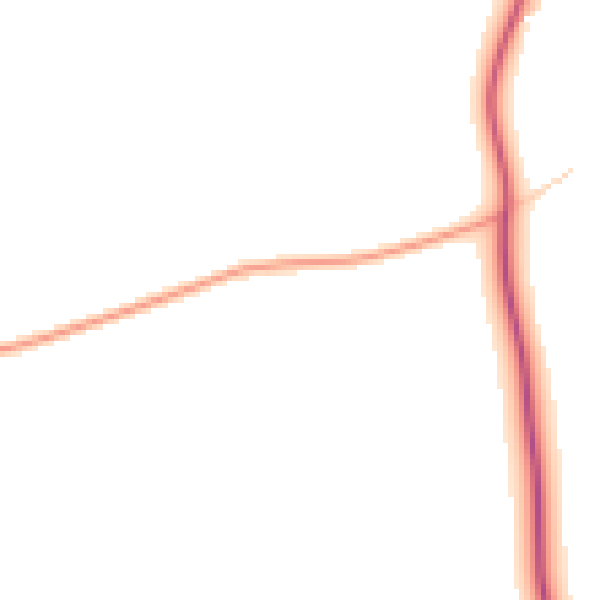 Daytime road noise heatmap for LU5 6JN