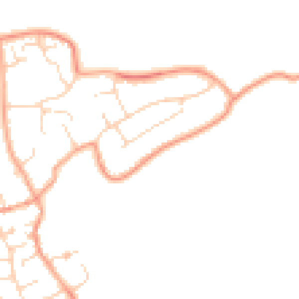 Daytime road noise heatmap for LU5 6LG