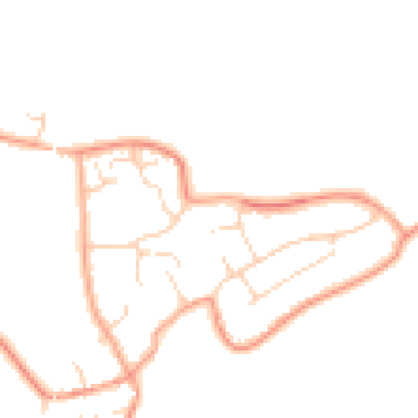Daytime road noise heatmap for LU5 6NX