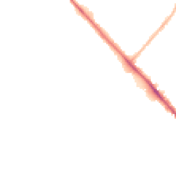 Night-time road noise heatmap for LU6 1BD