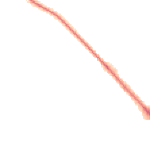 Night-time road noise heatmap for LU6 1BU