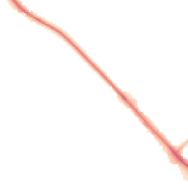 Night-time road noise heatmap for LU6 1BX