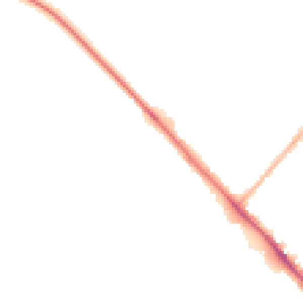 Night-time road noise heatmap for LU6 1DF