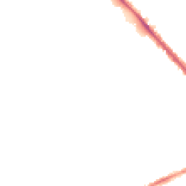 Night-time road noise heatmap for LU6 1DZ