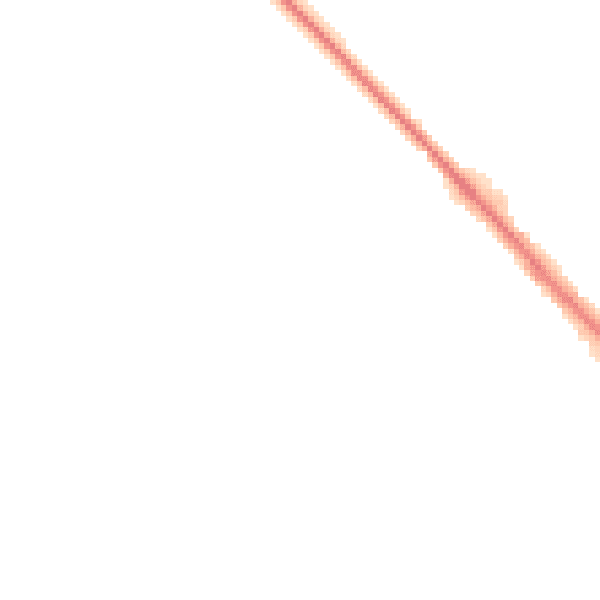 Night-time road noise heatmap for LU6 1FR