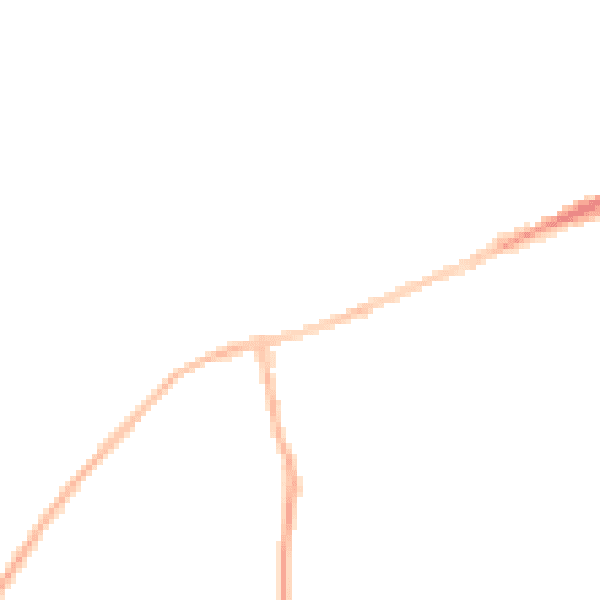Night-time road noise heatmap for LU6 1QA