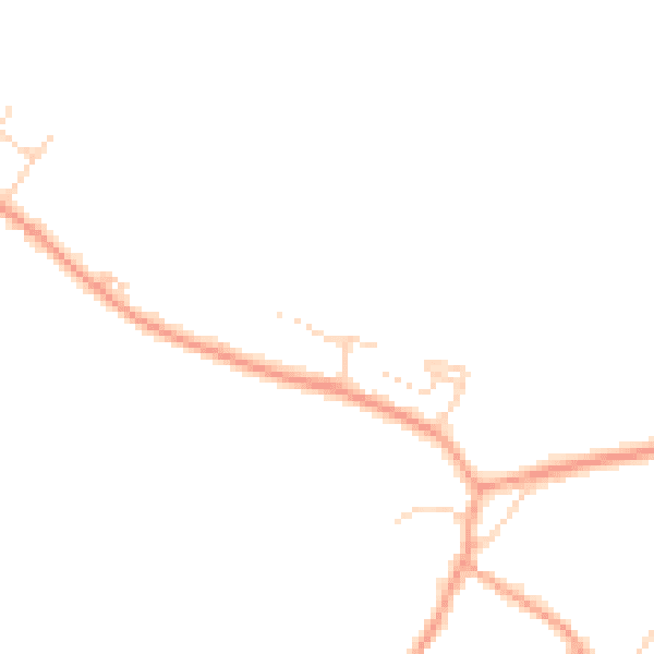 Daytime road noise heatmap for LU6 1QF