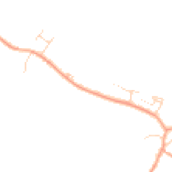 Daytime road noise heatmap for LU6 1QG