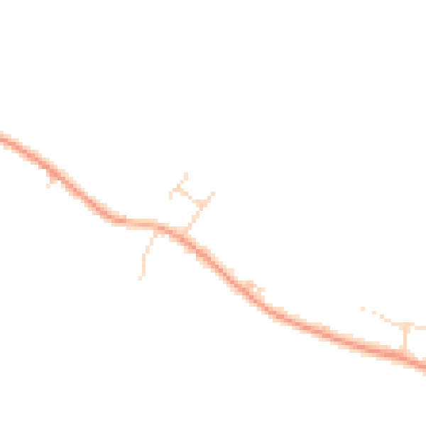 Daytime road noise heatmap for LU6 1QJ