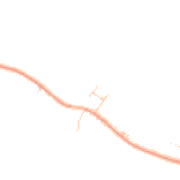 Daytime road noise heatmap for LU6 1QL