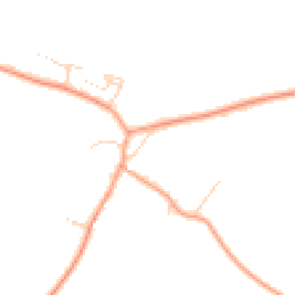 Daytime road noise heatmap for LU6 1QR