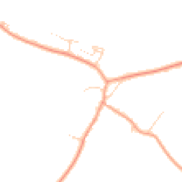 Daytime road noise heatmap for LU6 1RF