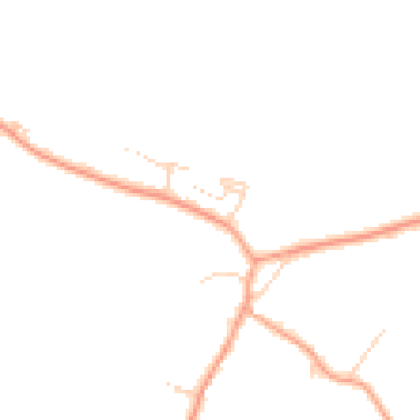 Daytime road noise heatmap for LU6 1RG