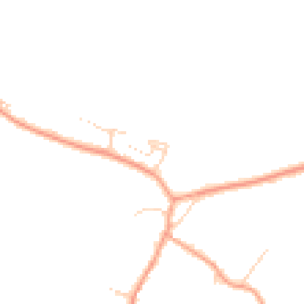 Daytime road noise heatmap for LU6 1RQ