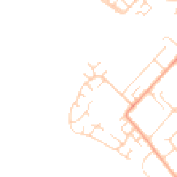 Daytime road noise heatmap for LU6 1TY