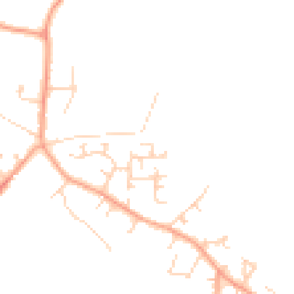 Daytime road noise heatmap for LU6 2AU