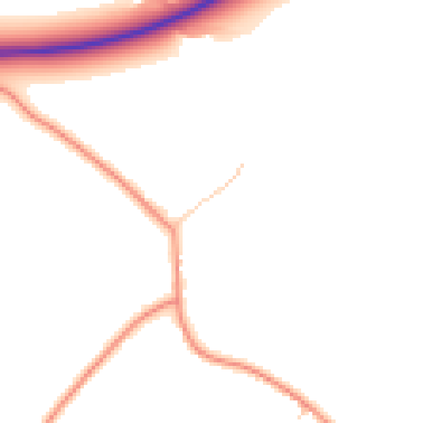 Daytime road noise heatmap for LU6 2BT