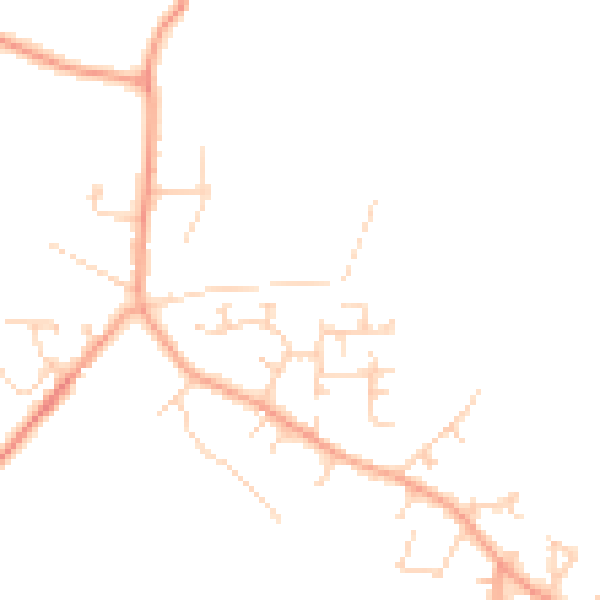 Daytime road noise heatmap for LU6 2BX
