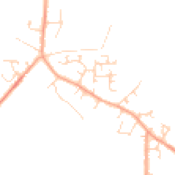 Daytime road noise heatmap for LU6 2DN