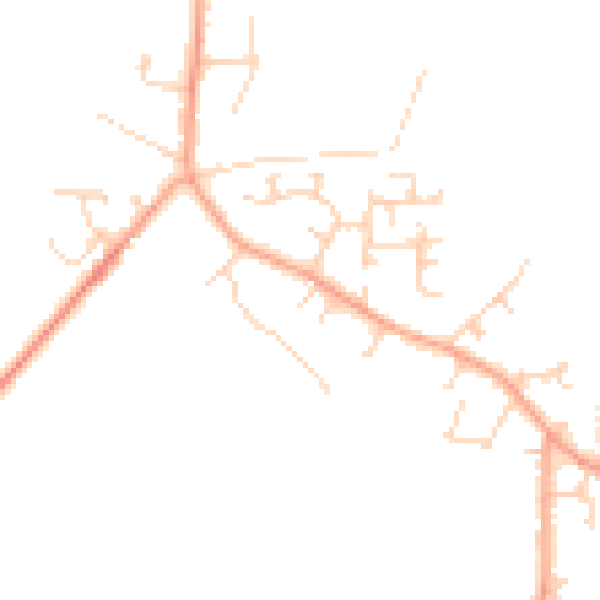 Daytime road noise heatmap for LU6 2DR