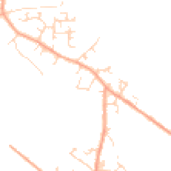 Daytime road noise heatmap for LU6 2DS