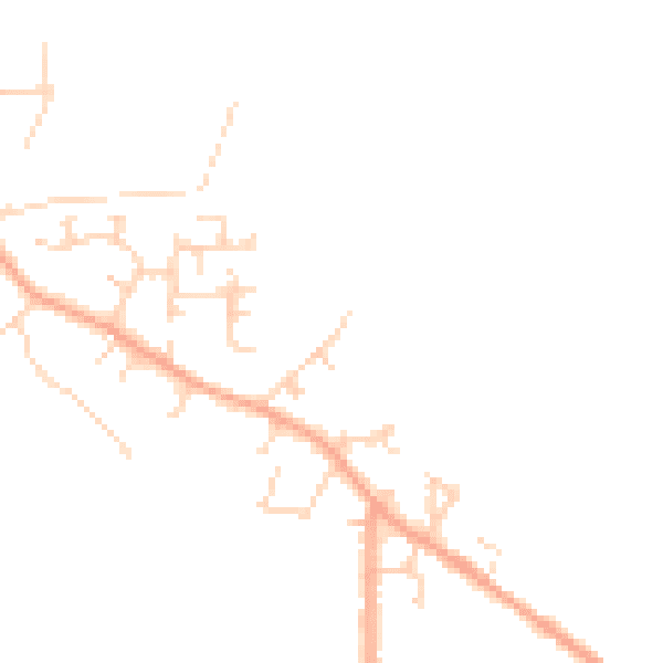 Daytime road noise heatmap for LU6 2DT