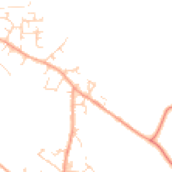 Daytime road noise heatmap for LU6 2DX