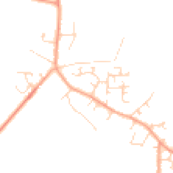 Daytime road noise heatmap for LU6 2DY
