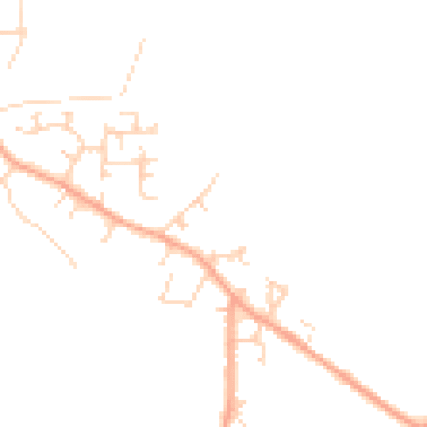 Daytime road noise heatmap for LU6 2DZ
