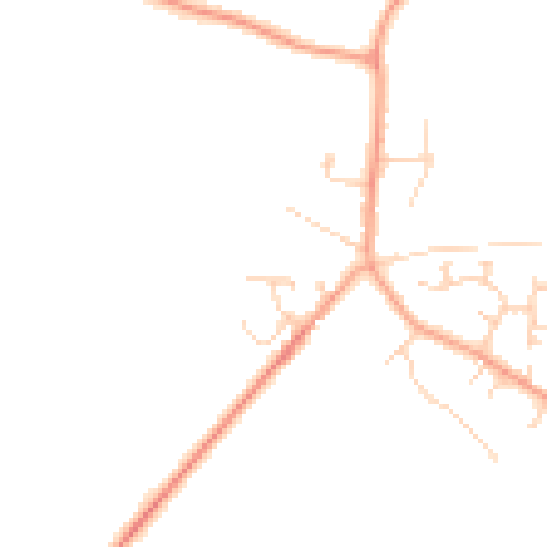 Daytime road noise heatmap for LU6 2EA