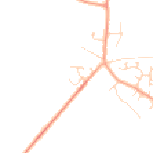 Daytime road noise heatmap for LU6 2EB