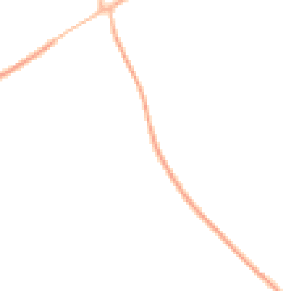 Night-time road noise heatmap for LU6 2EF