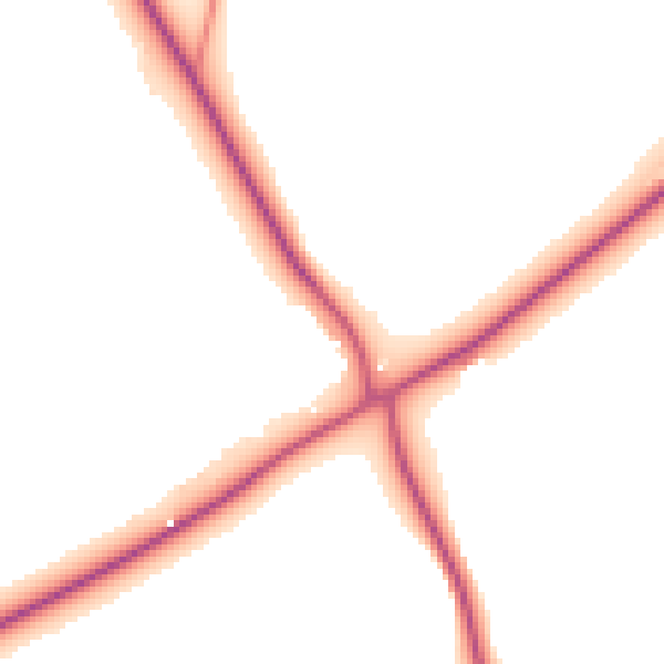 Daytime road noise heatmap for LU6 2EH