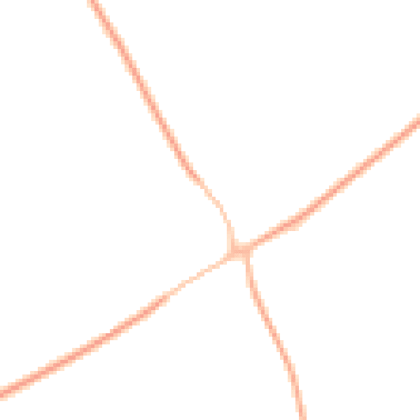 Night-time road noise heatmap for LU6 2EH