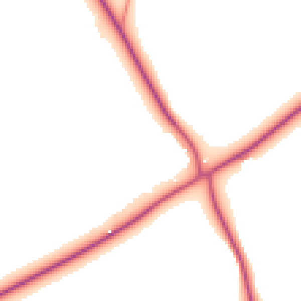 Daytime road noise heatmap for LU6 2EJ