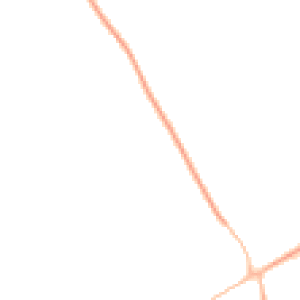 Night-time road noise heatmap for LU6 2EN