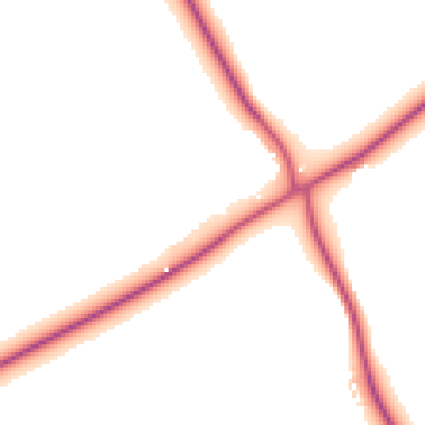 Daytime road noise heatmap for LU6 2EQ