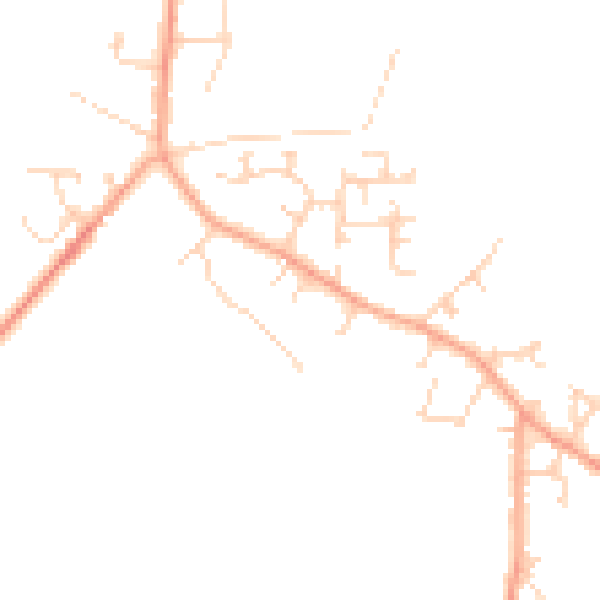 Daytime road noise heatmap for LU6 2FB