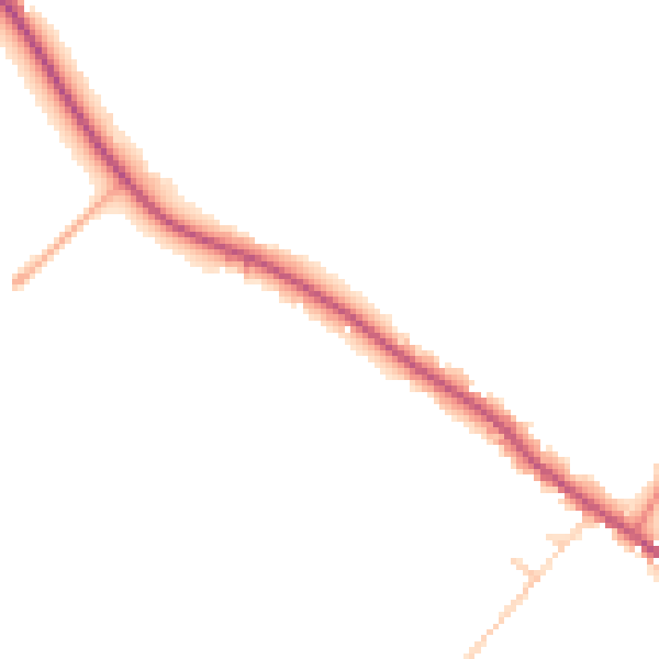 Daytime road noise heatmap for LU6 2FG