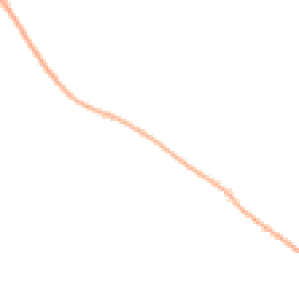 Night-time road noise heatmap for LU6 2FG