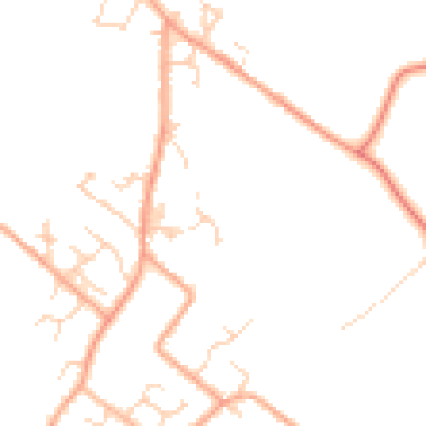 Daytime road noise heatmap for LU6 2FH