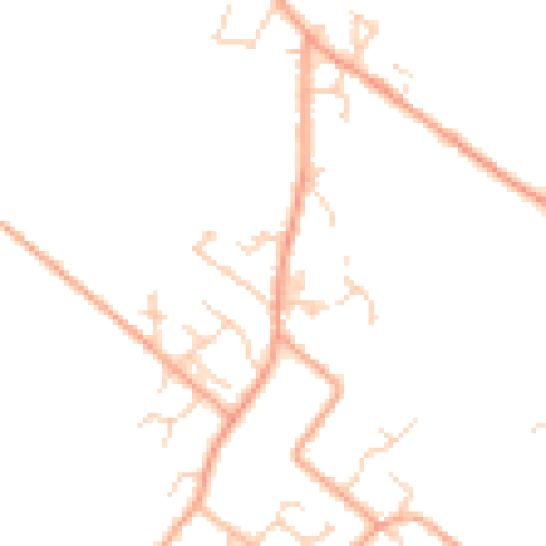 Daytime road noise heatmap for LU6 2FL