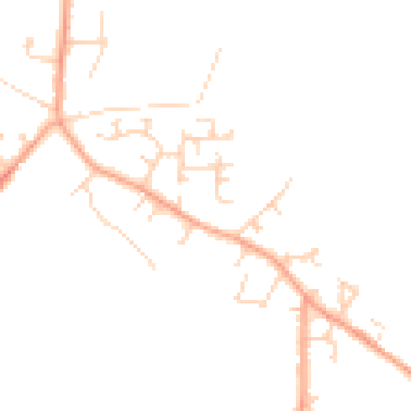Daytime road noise heatmap for LU6 2FN