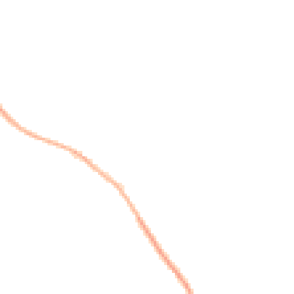 Night-time road noise heatmap for LU6 2FT