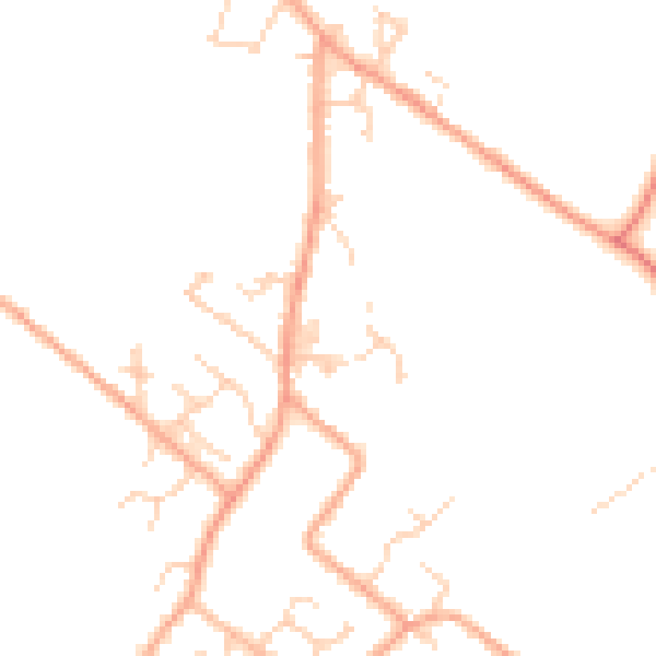 Daytime road noise heatmap for LU6 2HP