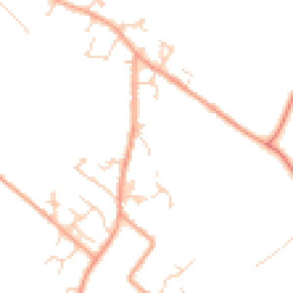 Daytime road noise heatmap for LU6 2HW
