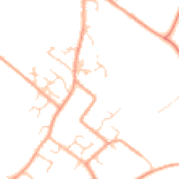 Daytime road noise heatmap for LU6 2JG