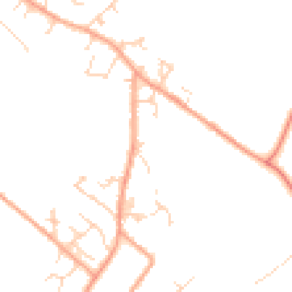 Daytime road noise heatmap for LU6 2JJ